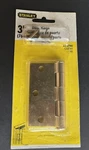 Stanley Door Hinge 3"/76MM Satin Brass Finish 69-0260/CD741, Nip, A-13. Fixed Price $6.57.
