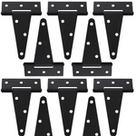 Fengwu 10 Pack T-strap 4 Inch Heavy Duty Tee Black Barn Door Gate Hinge.... Fixed Price $23.60.