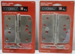 Lot Of Everbilt 4" Radius X Square Security Locking Feature Door Hinge 261 673. Fixed Price $7.99.