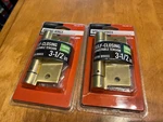 Everbilt 3-1/2 In. Adjustable Spring Hinge Commercial Grade Satin Brass Pair. Fixed Price $15.00.