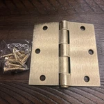 Stanley 741 Square Corner Residential Hinge Satin Brass 3-1/2". Fixed Price $7.50.