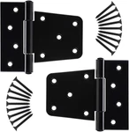 3.5 Inch Heavy Duty Gate Hinges Fence Door Durable Black Strap. Fixed Price $27.99.