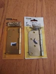 Two Stanley X 4"/101MM" Heavy Duty Door Hinge New. Fixed Price $6.69.