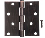 Nos! (4) Ace 4" Security Door Hinge Square Corner Oil Rubbed Bronze #5020022. Fixed Price $19.99.