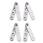 4 Piece Stainless Steel 360 Degree Rotating Concealed Hinges, Door Pivot Hing.... Fixed Price $17.21.