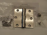 New Baldwin 1030.056.I, X Plain Bearing Hinge, Lifetime Pvd Satin Nickel. Fixed Price $25.00.