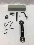 One Vtg Nos Steel Japanned Stanley Thumb Latch Door Handle Hardware Set 971-23B. Fixed Price $75.00.