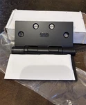Emtek Ball Bearing Flat Black Solid Brass Door Hinges 4.5" X Square Corner. Fixed Price $45.99.