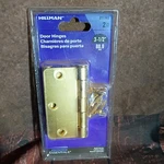 Hillman Utility Door Hinges 3 1/2 Rounded Edges - Satin Brass #851960 New. Fixed Price $5.03.