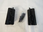 Black Aluminum Spring Gate Hinges With Hardware 4-3/4" One Pair Self Closing. Fixed Price $21.88.