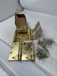 Stanley FBB179 4.5"X4.5" Ball Bearing Hinges Polished Brass Plated 06-8436. Fixed Price $39.99.