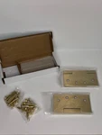 Emtek 96514 4" X Solid Brass Square Barrel Heavy Duty Door Hinges Pair. Fixed Price $89.95.