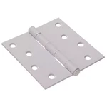 4 In. White Residential Door Hinge With Square Corner Removable Pin Full Mortise. Fixed Price $57.49.