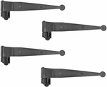 Black Offset Strap Lift Pintle Hinge 11.75" Long Wrought Iron. Fixed Price $94.99.
