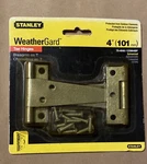 Stanley 4" Weathergard Gate Hinges Galvanized Steel With Screws 75-4420. Fixed Price $9.00.