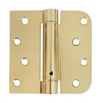 2 Pcs 4 Inch Bright Brass Spring Selfclosing Hinges Adjustable Hardware. Fixed Price $55.47.