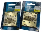 Ultra Hinge Light Duty Brass Plated Fence Gate Barn Door 2"X2" 60862 Lot Of 3. Fixed Price $11.12.