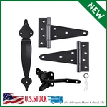 Gate Hardware Kit Heavy Duty,with Self Locking LATCH,6 Inch Strap Hi. Fixed Price $31.01.
