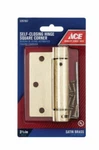 Self-closing Hinge Square Corner Satin Brass Finish 3-1/2 Residential. Fixed Price $15.99.