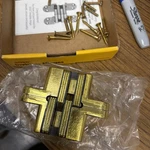 Soss 218US4 Concealed Hinge, Brass, Full Mortise Mounting, 1/8 Leaf W X. Fixed Price $65.00.