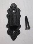 New 3/8" Long Small Black Cast Iron Wall Bracket Lamp Hinge With Screws HIN928. Fixed Price $16.85.