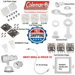 Coleman Cooler Hinges Drain Plug Lid Strap Cap Latch Stainless Steel. Fixed Price $12.49.