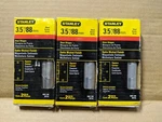 (6) Stanley S821-165 Square Corner Residential Door Hinges Satin Nickel 3.5". Fixed Price $15.00.