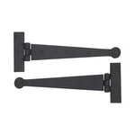 Pair Of Colonial Bean Strap Hinge Wrought Iron Hardware 12 Inches. Fixed Price $25.46.