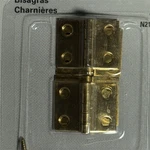 National Hardware Classic Solid Brass Cabinet Hinges Bright 3/4"X1" 4PK. Fixed Price $12.96.