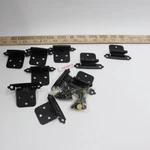 (10-PK) Liberty Self Closing Overlay Hinge Flat Black H0103BL-FB-SP. Fixed Price $10.19.