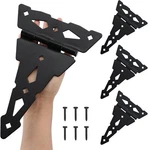 Home Master Hardware 8 Inch Heavy Duty Decorative Hinge In, Black 4 Pack. Fixed Price $47.99.