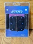 Schlage Hinge Project Pack 3.5 Round 1/4 Radius Matte Black New Sealed. Fixed Price $9.99.