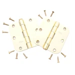 National Hardware N266-247 3.5" Removable Pin Door Hinges Brass Finish Steel 2PC. Fixed Price $17.09.