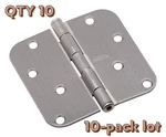 10-PACK National Hardware N830-243 Satin Nickel 5/8" Radius Corner 4" Door Hinge. Fixed Price $34.30.