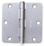 Wester 100 Pack 3.5" Satin Nickel Interior Door Hinges 1/4" Radius DH3514. Fixed Price $95.65.