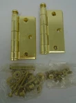 Hager 1173 Us 4 3.5" X 1/2 Surface Hinge Set Satin Brass New Old Stock 100K. Fixed Price $29.95.