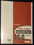 Top Flight Standard Filler Paper College Rule 150 Sheets 10.5 In X 8 Brand Ne. Fixed Price $5.99.