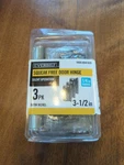 (3-PK) Everbilt Squeak-free Door Hinge Satin Nickel 3-1/2" X 1/4" Radius. Fixed Price $15.00.
