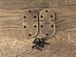 2 Butler Tray Table Hinges Kbc N1979 & N1980 Antique Brass Ethan Allen Free Ship. Fixed Price $59.00.