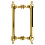 Crl C0L8X8BR Polished Brass 8" Colonial Style Back-to-back Pull Handles. Fixed Price $143.07.
