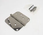 Baldwin 4" Plain Bearing 5/8" Radius Corner Mortise Door Hinge, Polished Nickel. Fixed Price $19.99.