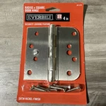 Everbilt 4IN Silver Satin Nickel Finish Radius X Square Door Hinge. Fixed Price $7.79.