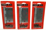 3 Each Everbilt 4-1/2 In. X Satin Chrome Commercial Grade Door Hinge. Fixed Price $19.75.
