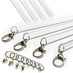 36-INCH 4-PACK All Clear Acrylic Curtain Pull Wand Rod. Fixed Price $66.28.