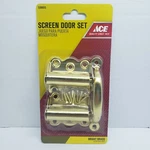 Ace Screen Door Set Bright Brass #5288055. Fixed Price $14.75.