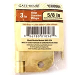 Gatehouse, #0308904, Hinge, 3", Satin Brass Finish, Mortise, 5/8" Rounded Edges. Fixed Price $9.00.