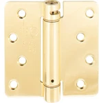 Self-closing Door Hinge, Inches, 1/4" Radius Corner, Polished Brass By Stone. Fixed Price $24.38.