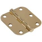Hillman Brass Residential Door Hinge With Round Corner, 3-1/2 In.. Fixed Price $7.00.