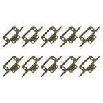 10PCS Non-mortise Hinges Iron Butt Cabinet Door Bronze. Fixed Price $16.38.