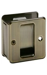Schlage SCP990B5 Pocket Door Pull, 2-1/2 In W, 2-3/4 H, Brass, Antique. Fixed Price $11.34.